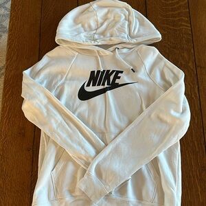 White Nike sweatshirt